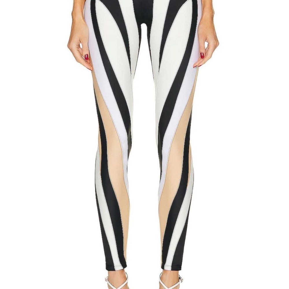 Mugler Spiral Leggings Multi Color